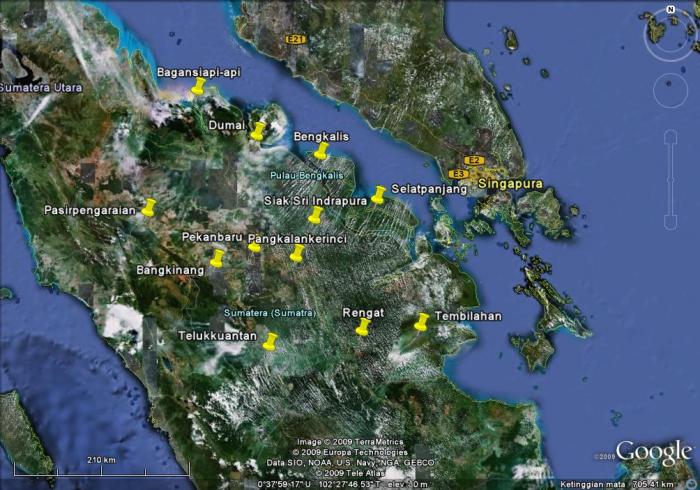 Kode Pos Daerah di Provinsi Riau, Kabupaten Siak dan Kota 