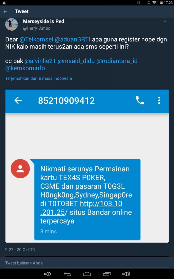 Dear Telkomsel Apa Guna Register No Hp Dengan Nik Kalau Masih